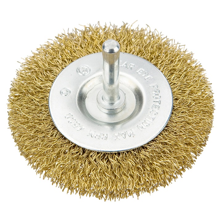 Perie de sarma cu coada, otel alamat, Verto, de 75 mm