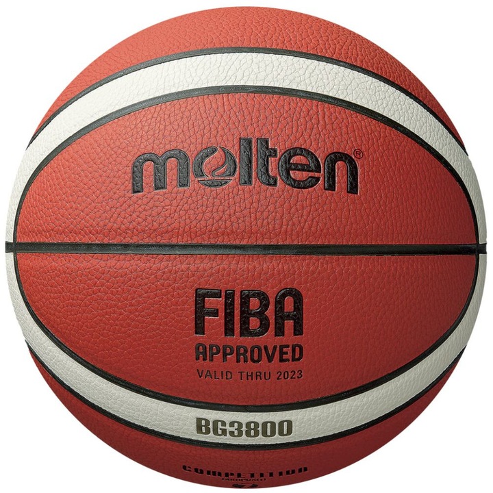 Баскетболна топка Molten B7G3800, FIBA Approved 900673, Кожена, Размер 7
