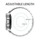 Rozsdamentes acél szíj, gyorskioldó, kompatibilis a Classic Samsung Active / Active 2 / Galaxy Watch / Huawei Watch GT2 42mm / Amazfit BIP GTS / GTR gts mini készülékkel, szélesség 20 mm, ezüst