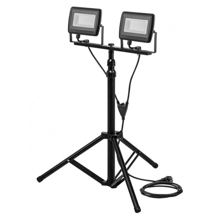 Proiector dublu/lampa LED SMD 2x50W 9000lm 230V cu trepied 1.8m cu cablu 99-062