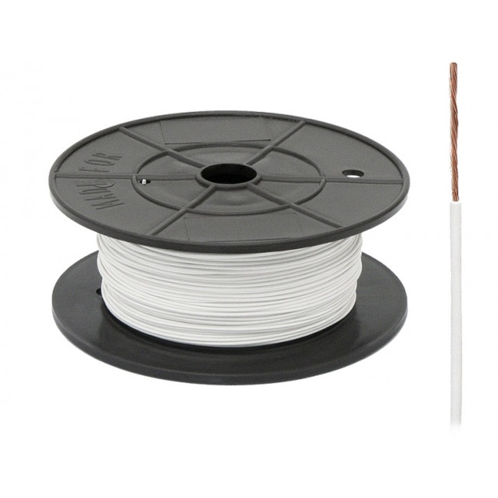 Cablu FLRY-b, Blow, PVC, 0.5 mm, 100 m, Alb