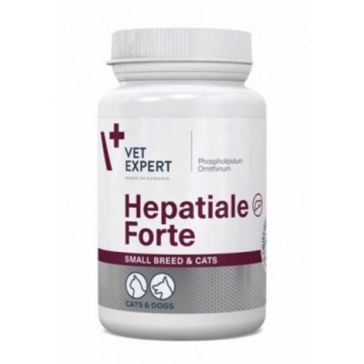 Protector hepatic pentru caini si pisici, Hepatiale Forte 170 mg, flacon x 40 capsule Twist Off