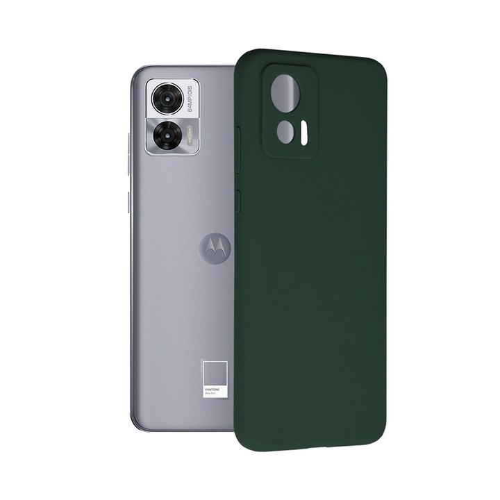 Силиконов TPU калъф с микрофибър за Motorola Edge 30 Neo, вътрешна част от микрофибър, Optim Ultra Protection, зелен