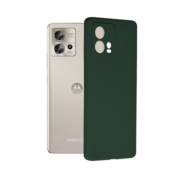 Калъф Optim Solution, Силикон, За Motorola Edge 30 Fusion, Зелен