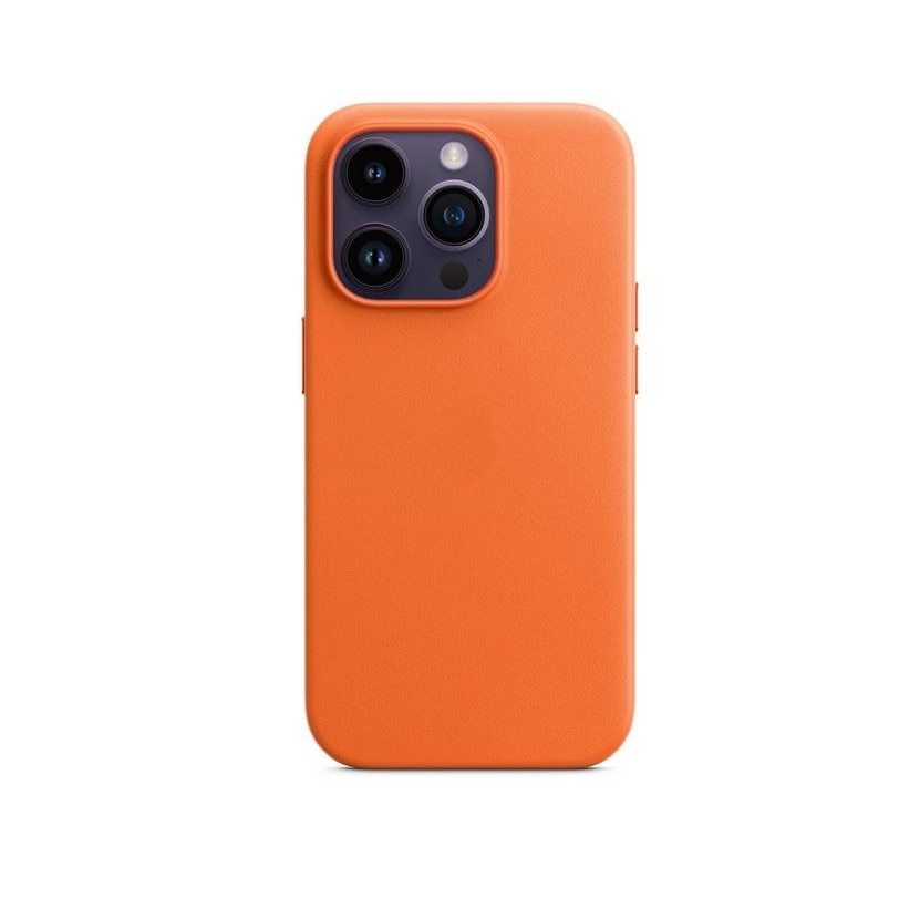Кожен калъф за iphone 14 PRO Max, RiKbo® Leather Case съвместим с ...
