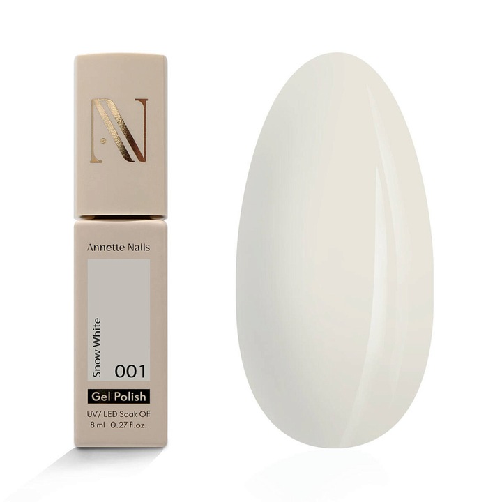 Oja Semi AnnetteNails Wedding Snow White 001, 8ml, Milky