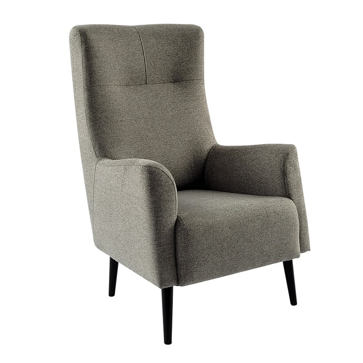 Samy сиво тапицерско кресло 71x85x113 см