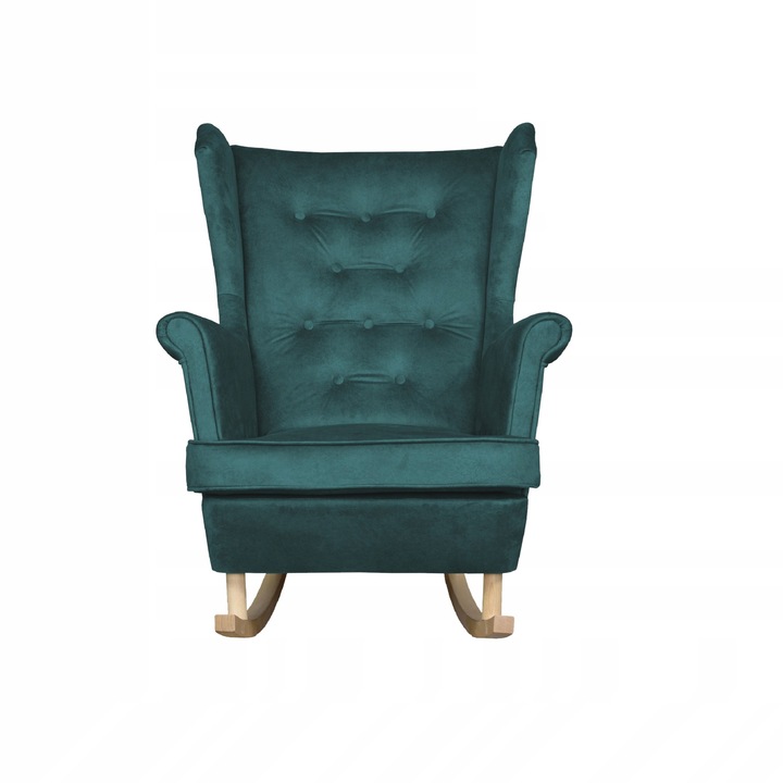 Diana fix fotel Scandinavian Velvet Puff nappali, Lucious Green, 104x84x92 cm