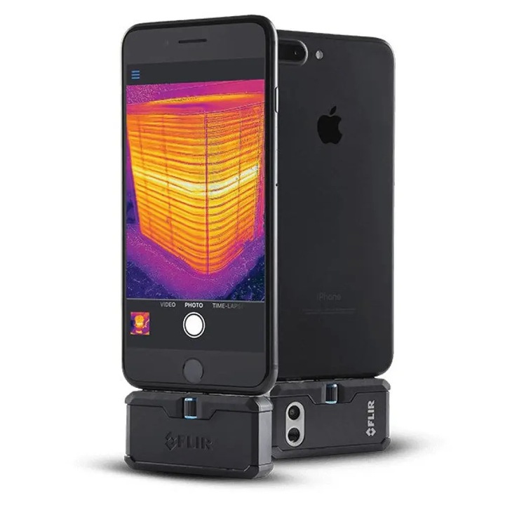 Camera cu termoviziune, Flir, iOS, 6V, 1A, Gri