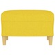 vidaXL világossárga szövet lábzsámoly 60 x 50 x 41 cm 349268