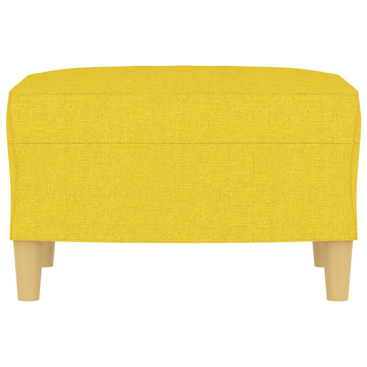 vidaXL világossárga szövet lábzsámoly 60 x 50 x 41 cm 349268