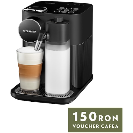 Espressor Nespresso De'Longhi Gran Lattissima EN650.B, 1400W, 19 Bar, Sistem de spumare a laptelui, 1.3L, Negru + set capsule degustare