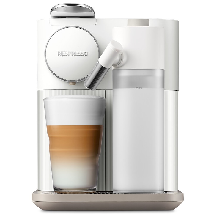Еспресо машина Nespresso by DeLonghi Gran Lattissima EN640.W, 19 бара, 1400 W, 1.3 л, Бял