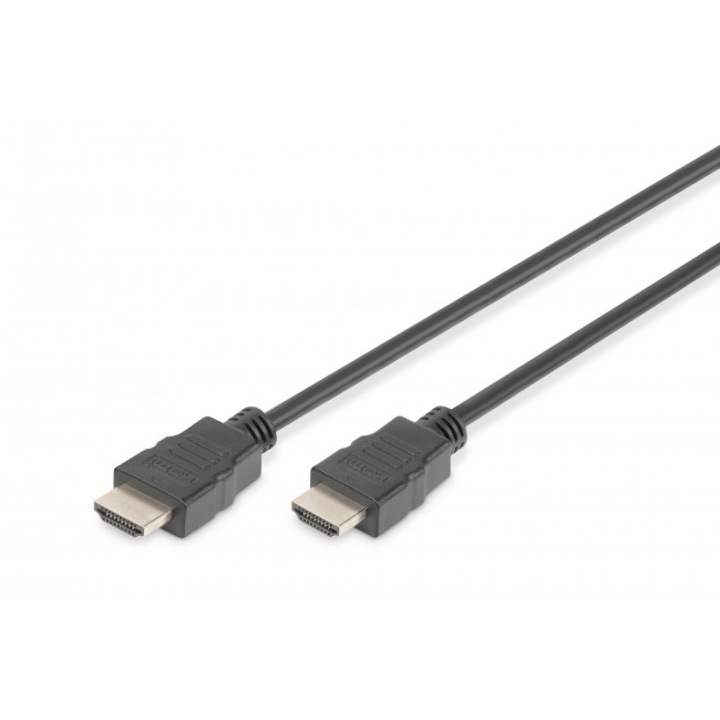 Cablu HDMI, Assmann, 2xHDMI, 3m, Negru