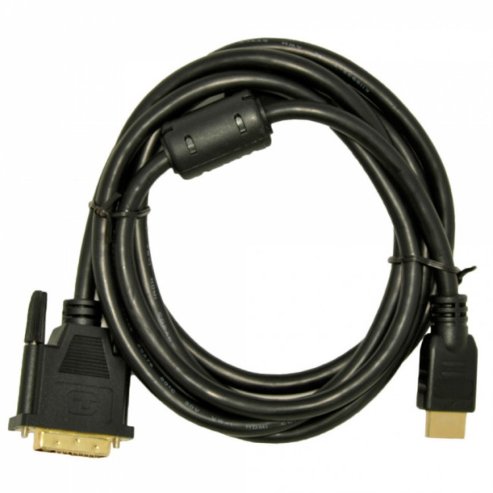 Cablu HDMI, Akyga, HDMI/DVI-D, 3m, Negru