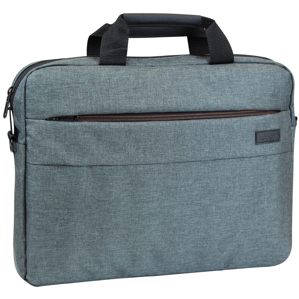 Geanta laptop, Addison, Nylon, Gri