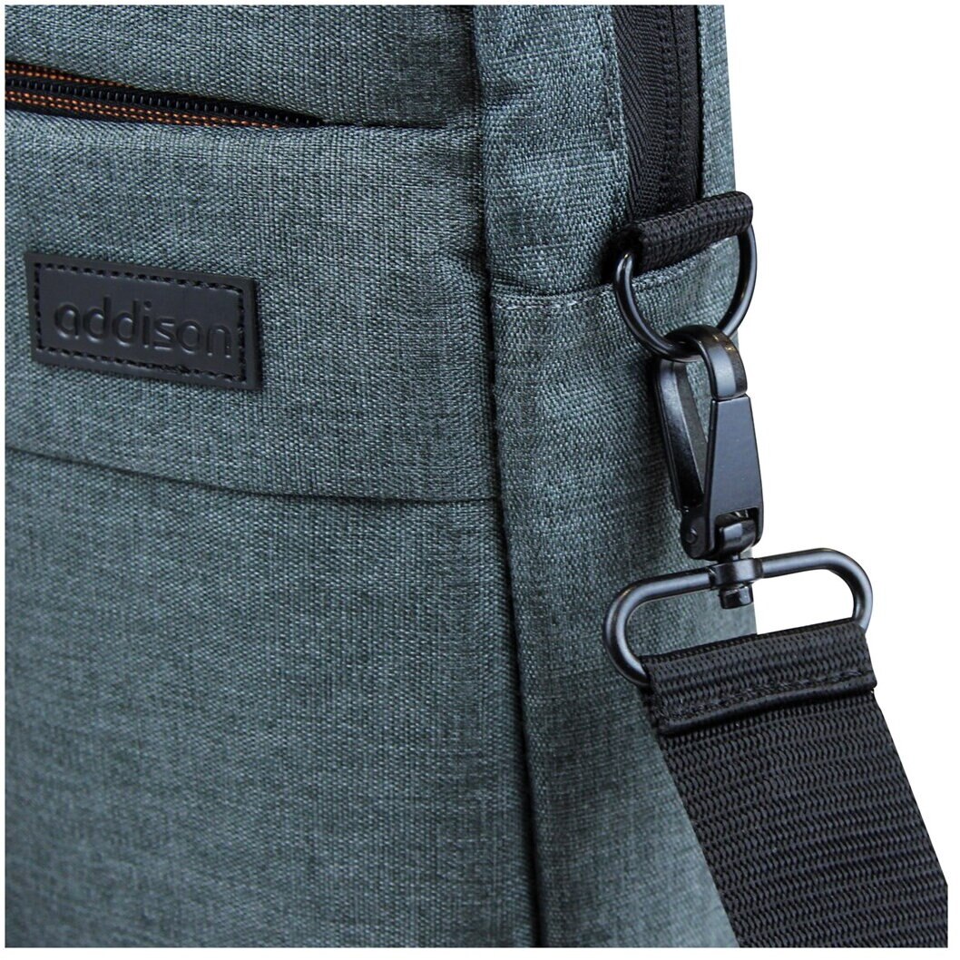 Geanta laptop, Addison, Nylon, Gri