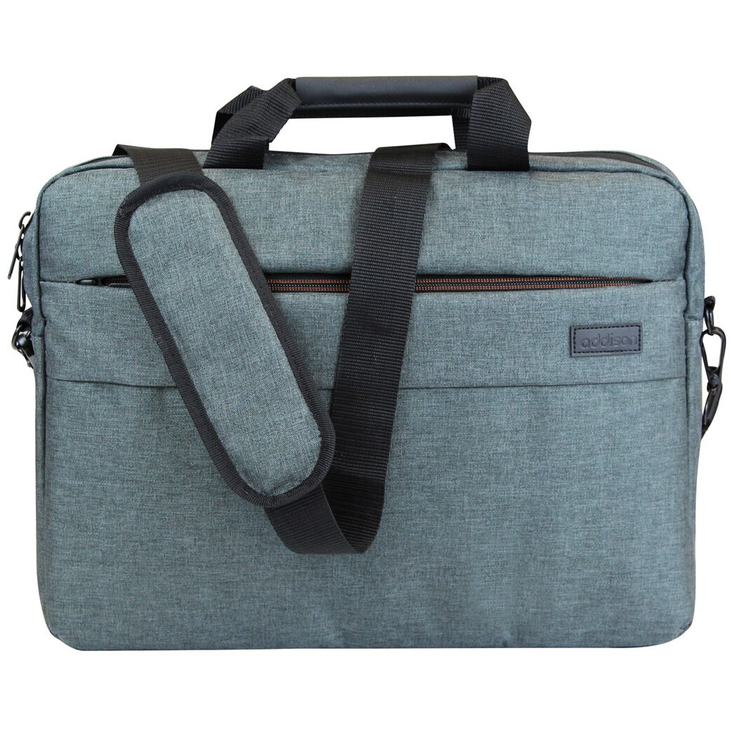 Geanta laptop, Addison, Nylon, Gri