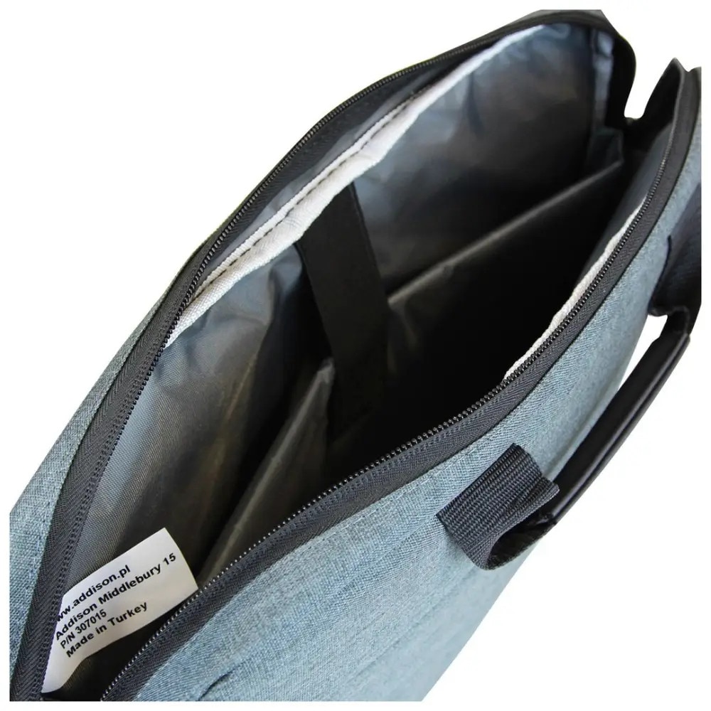 Geanta laptop, Addison, Nylon, Gri