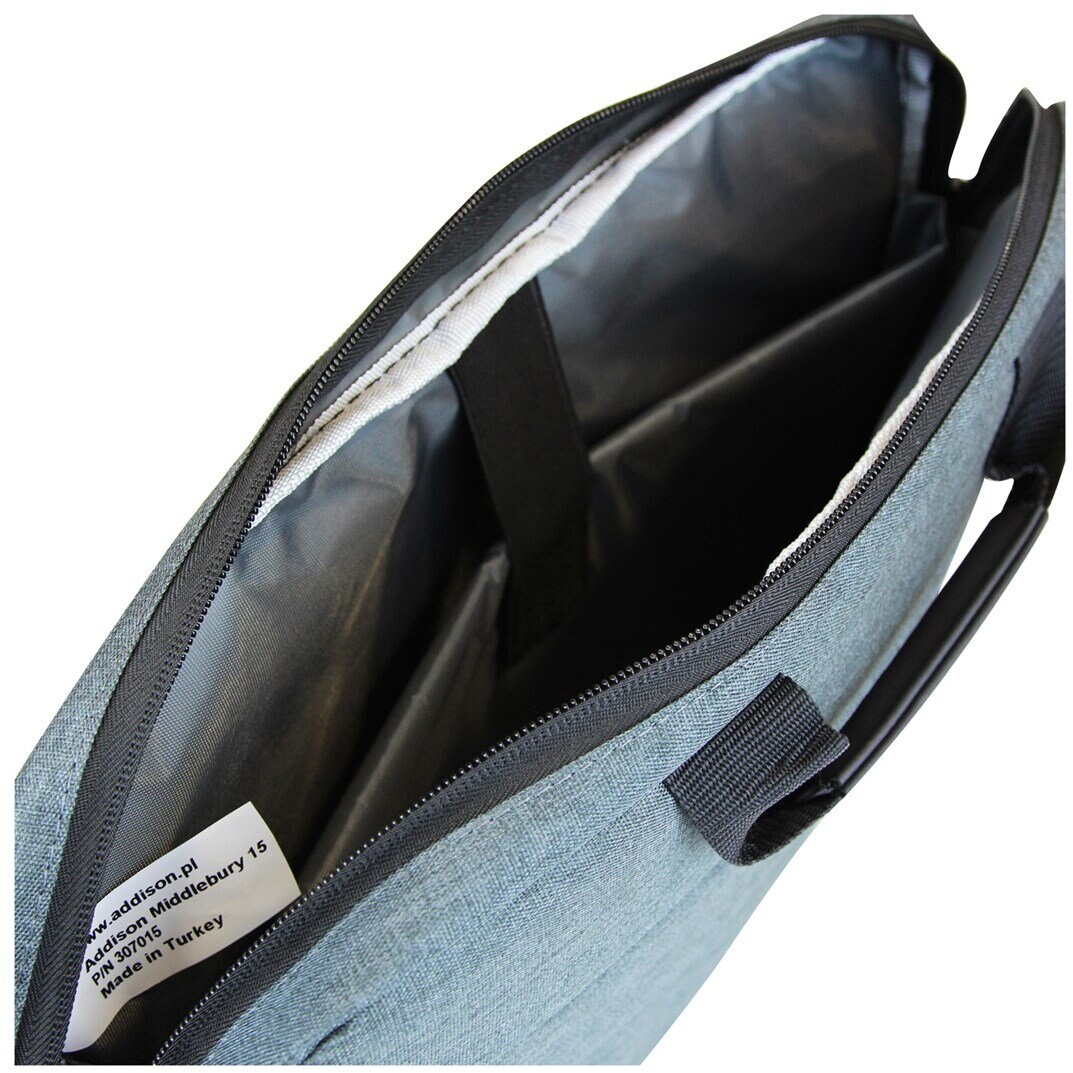 Geanta laptop, Addison, Nylon, Gri