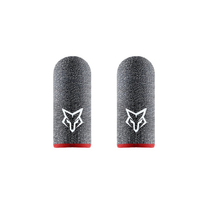 Mat-tech 2x kesztyű (ujj) készlet Gaming Fox Red v3 Professional, azonnali válasz, ezüstszálas, telefonhoz és táblagéphez, Pubg, Fortnite, Call of duty