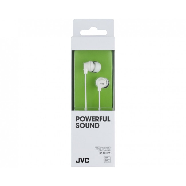 Casti audio cu fir JVC In-Ear HA-FX10-WE, Alb