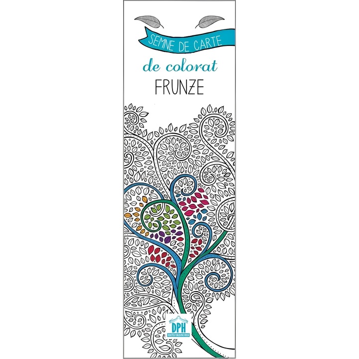 Semne de carte de colorat, frunze