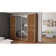 Dulap, Meblast, Premium lucrate manual, 276 cm x 244 cm x 65 cm, Sifonier, PAL 18 mm, HDF de 3 mm, PVC 0.8 mm, Numar de usi 4, Numar de sertare 4, Cu oglinda - 2 buc, Cirese Porto