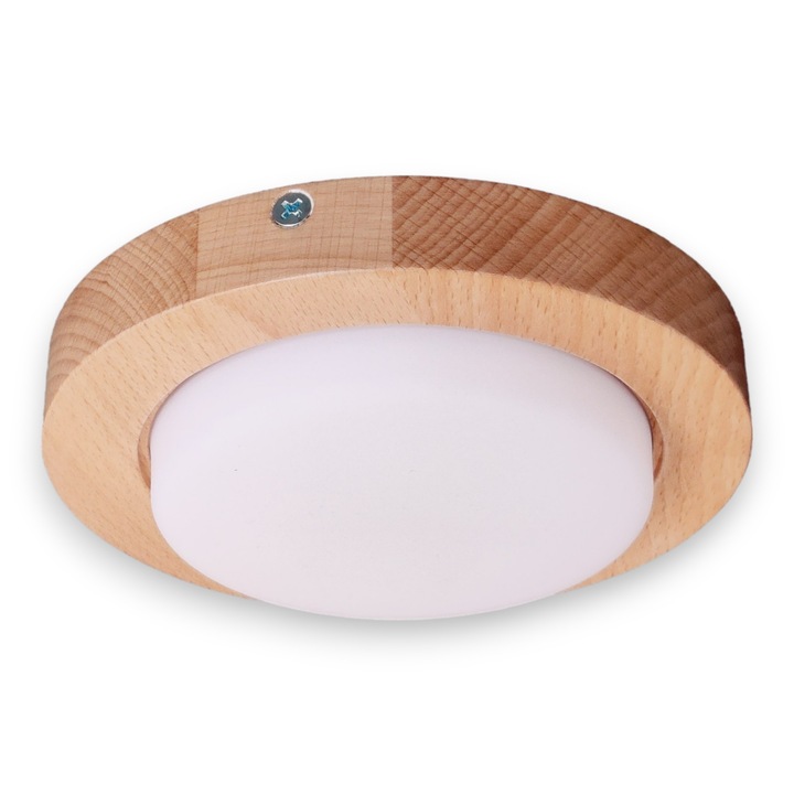 LED плафон OKIO 1x10W естествено дърво