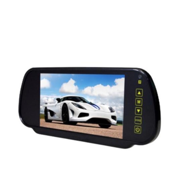 TFT LCD monitor, Nvox, 7 hüvelykes, 480x234, 2xAV, fekete