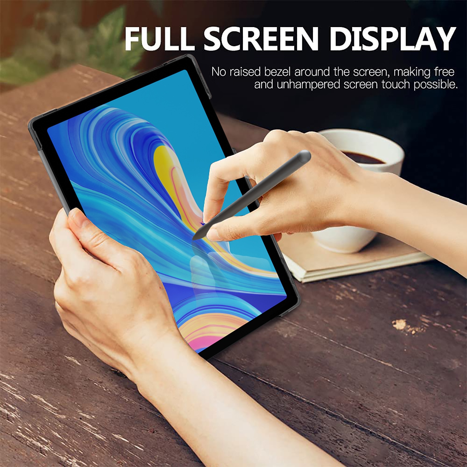 Husa protectie tableta, vienod, Compatibil cu Samsung Galaxy Tab A8, 10.5", Negru