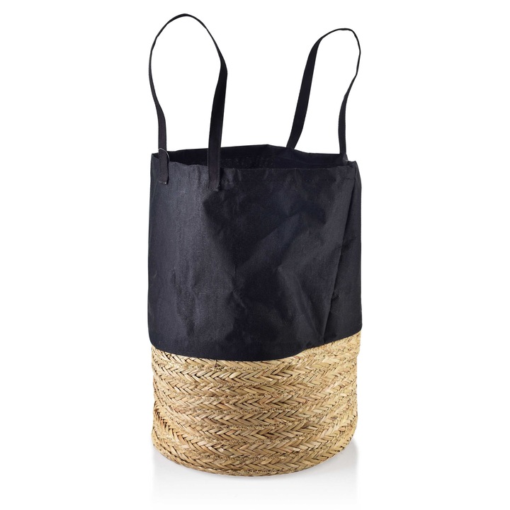 Cos, Mondex, Iarba de mare, 40 x 50 cm, Negru/Bej