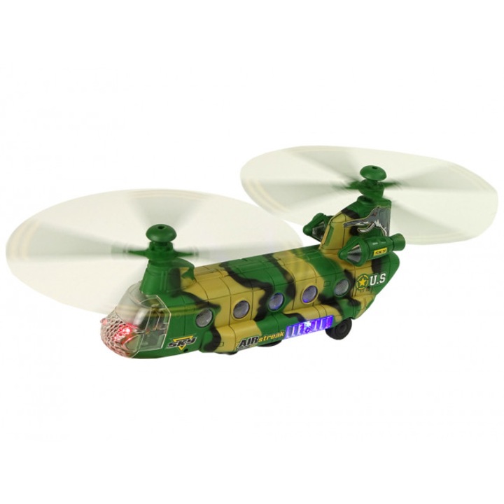 Elicopter de jucarie, Leantoys, 30cm, Multicolor, 3+