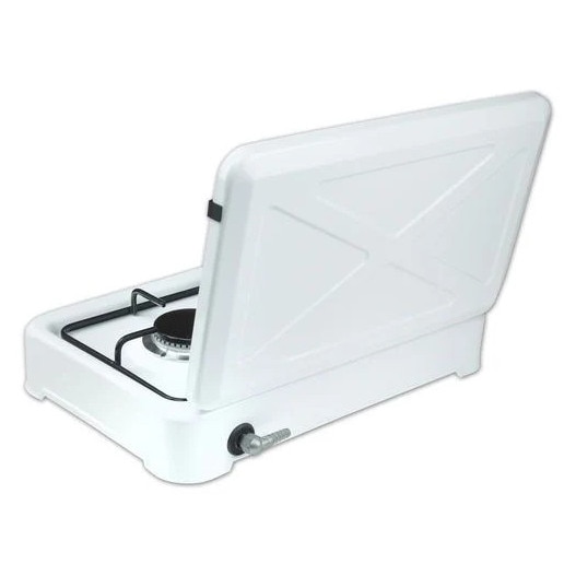 Aragaz reglabil, Ravanson, Cu 2 arzatoare, 520 x 360 mm, Metal/Plastic, Alb