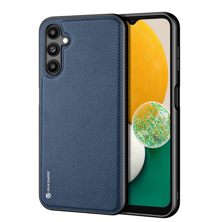 Telefontok Samsung Galaxy A14 5G - Dux Ducis Fino kék műanyag tok, szilikon kerettel