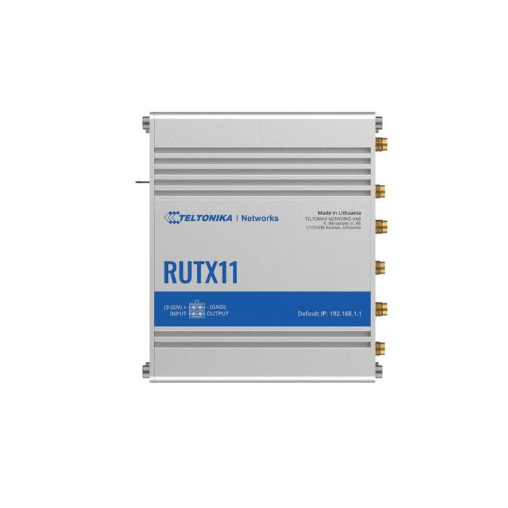 TELTONIKA RUTX11 Industrial 4G LTE router Cat 6 Dual Sim 1x Gigabit WAN 3x Gigabit LAN WiFi 802.11 AC