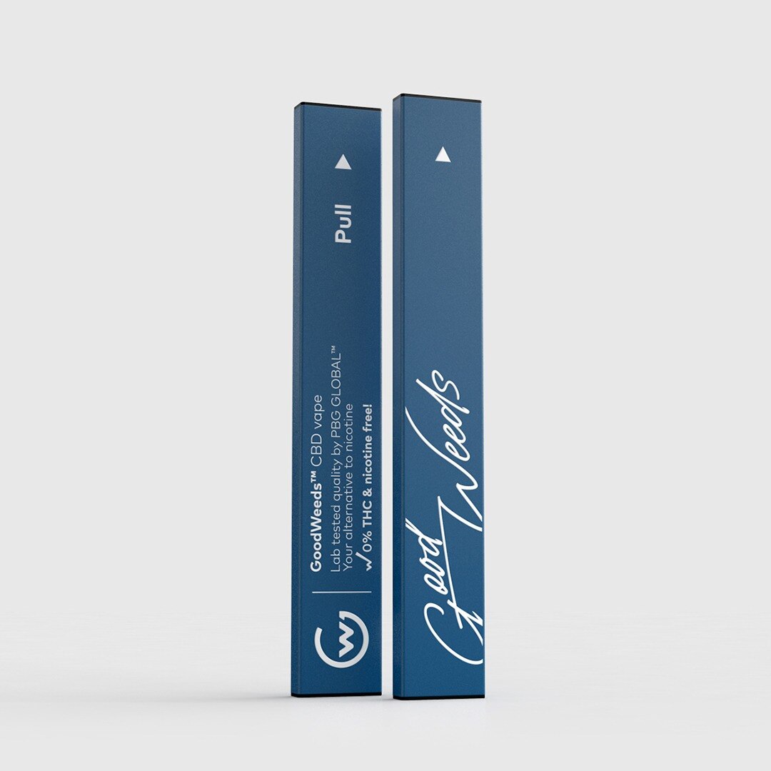 Тънка електронна цигара CBD за еднократна употреба GoodWeeds, Vape ...