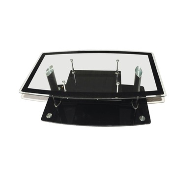 Masa cafea CB, MC-29, culoare Neagra, Metal cromat, Sticla securizata, 110 X 60 X 42 cm Masa cafea CB, MC-29, culoare Neagra, Metal cromat, Sticla securizata, 110 X 60 X 42 cm