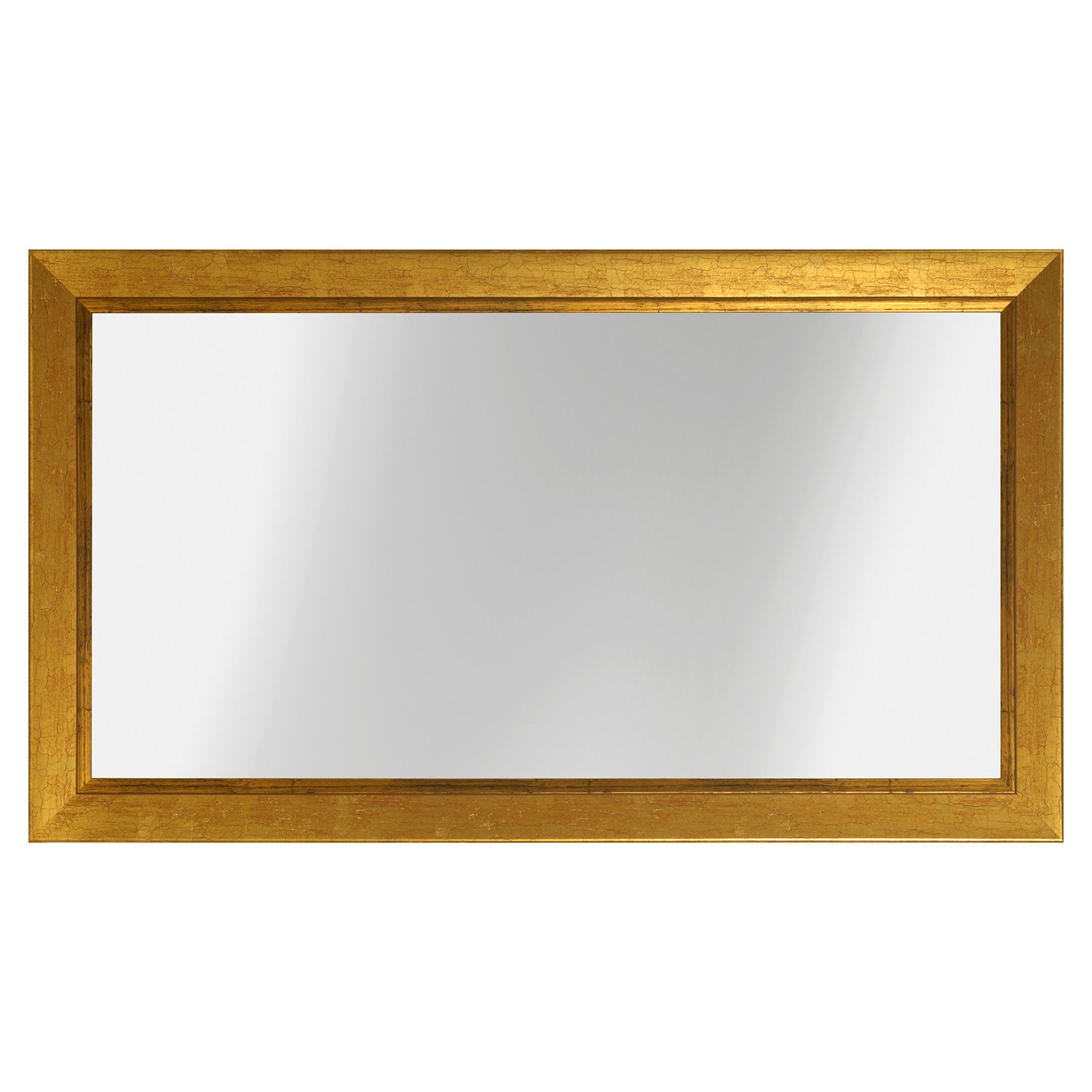 Oglinda decorativa lemn, 70 x 90cm, H557 auriu crapat, Holzart