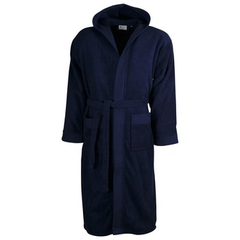 Halat baie adulti cu gluga, The One, Bleumarin, L-XL, 100% bumbac Halat baie adulti cu gluga, The One, Bleumarin, L-XL, 100% bumbac