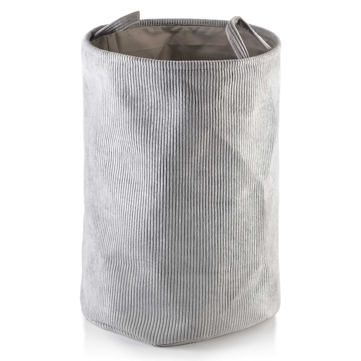 Cos depozitare, Mondex, Material textil, 40 x 60 cm, Gri