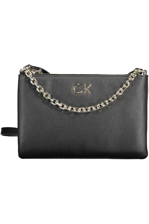 Ökológiai bőr táska, fekete, 23 x 15 x 2