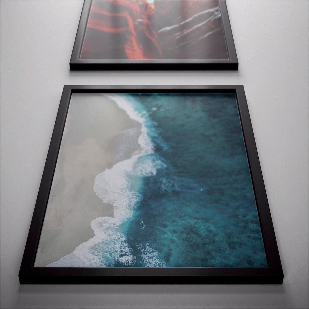 Постер Doboxo, Ocean Beach, Дървена Рамка, 50 x 70 - eMAG.bg