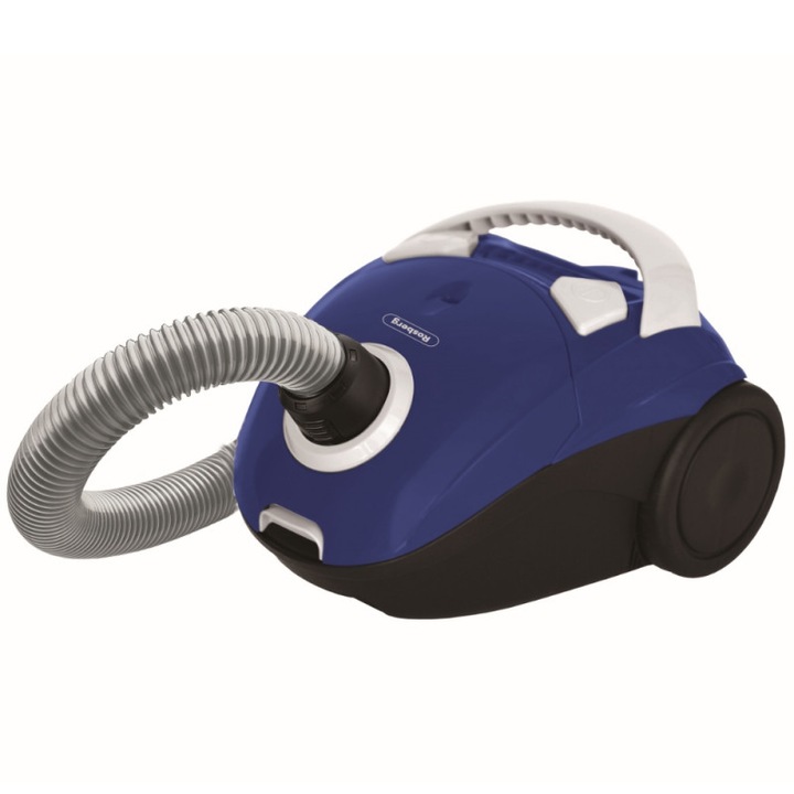 Aspirator cu sac Rosberg R51001J, 700W, 1,5 L, Accesorii, Albastru