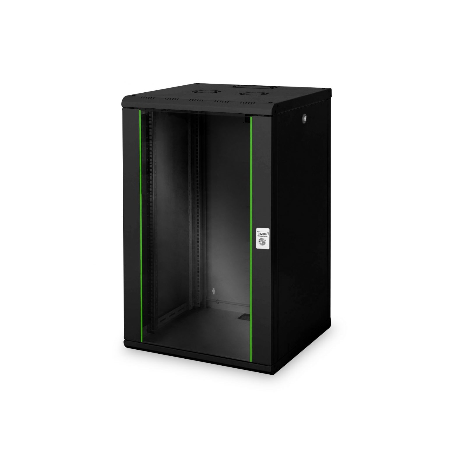 Dulap rack, Digitus, Metal, 600x998 600 mm, Negru/Verde - eMAG.ro