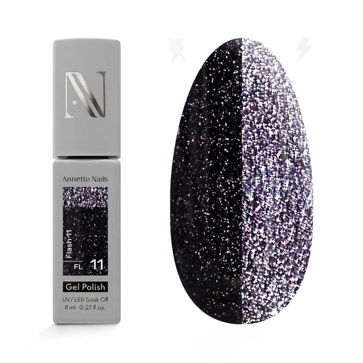 Oja Semi AnnetteNails Flash FL-11, 8ml, Mov