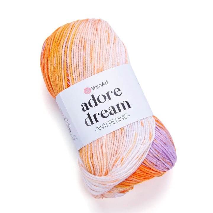 Fir Adore Dream Yarn Art 1053, pentru tricotat si crosetat, 100 gr, 280 m, multicolor