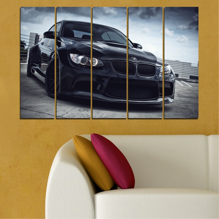 Декоративни панели Vivid Home от 5 части, Кола, PVC, 160x100 см, 2-ра Форма №0395