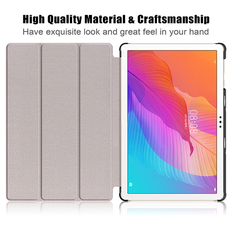 Husa book cover compatibila cu Huawei Pad 5 Pro 12.4, piele ecologica cu design Graffiti, Multicolor