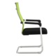 Scaun vizitator, conferinta, verde/negru, mobHAUS, 56.5x64x101 cm
